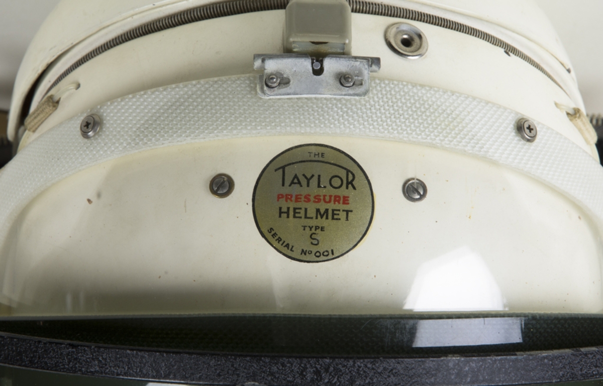 Tryckhjälm Taylor Pressure Helmet Type S Serial No 001
