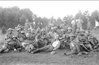 Bivack vid Tärnet, Hanken, Karlsborg under sommarmarschen 1930.