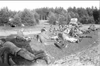 Sommarmarsch 1930 med stridsskjutning vid Tärnet, Hanken, Karlsborg.