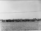 K 3 sommarmarsch till Sanna hed 1947. K 3 till häst, uppställning före avlämning.