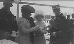 Prins Wilhelm, prinsessan Maria. Vinterspelen i Stockholm 1910.