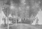 Göta ingenjörkårs övningar, bivack omkring år 1900.