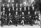 F6 Karlsborg 1955. Lottaskola. Chef: Kapten Wallin.