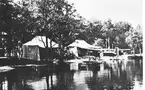 Karlsborg 1928. Flygplan S25H i Karlsborgsviken. Till vänster låg paviljongen.