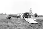 Karlsborg 1930. Furir Hagbergs haveri med S6 Fokker troligtvis på Malmen.