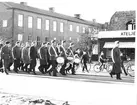 Fallskärmsjägarskolan Karlsborg 1957. Inryckning.