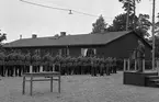 Fallskärmsjägarskolan i Karlsborg 1958.Örnparad.