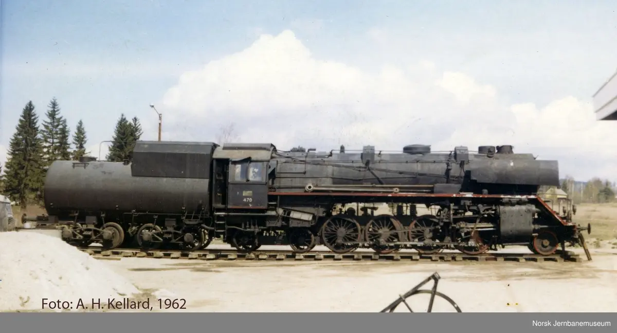 Damplokomotiv NSB type 49 nr. 470 "Dovregubben"