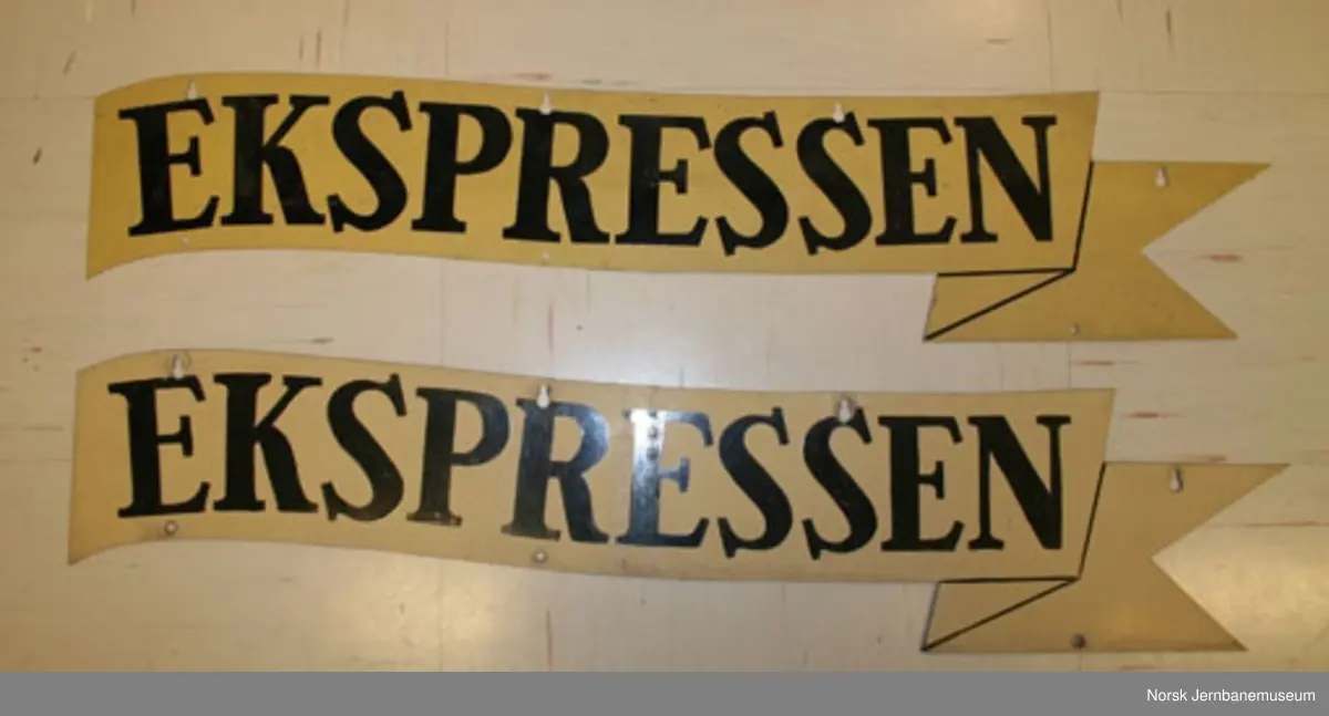Skilt "Bergens Ekspressen"
