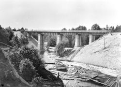 Den nye Dal bru, som i 1864 erstattet en trebru