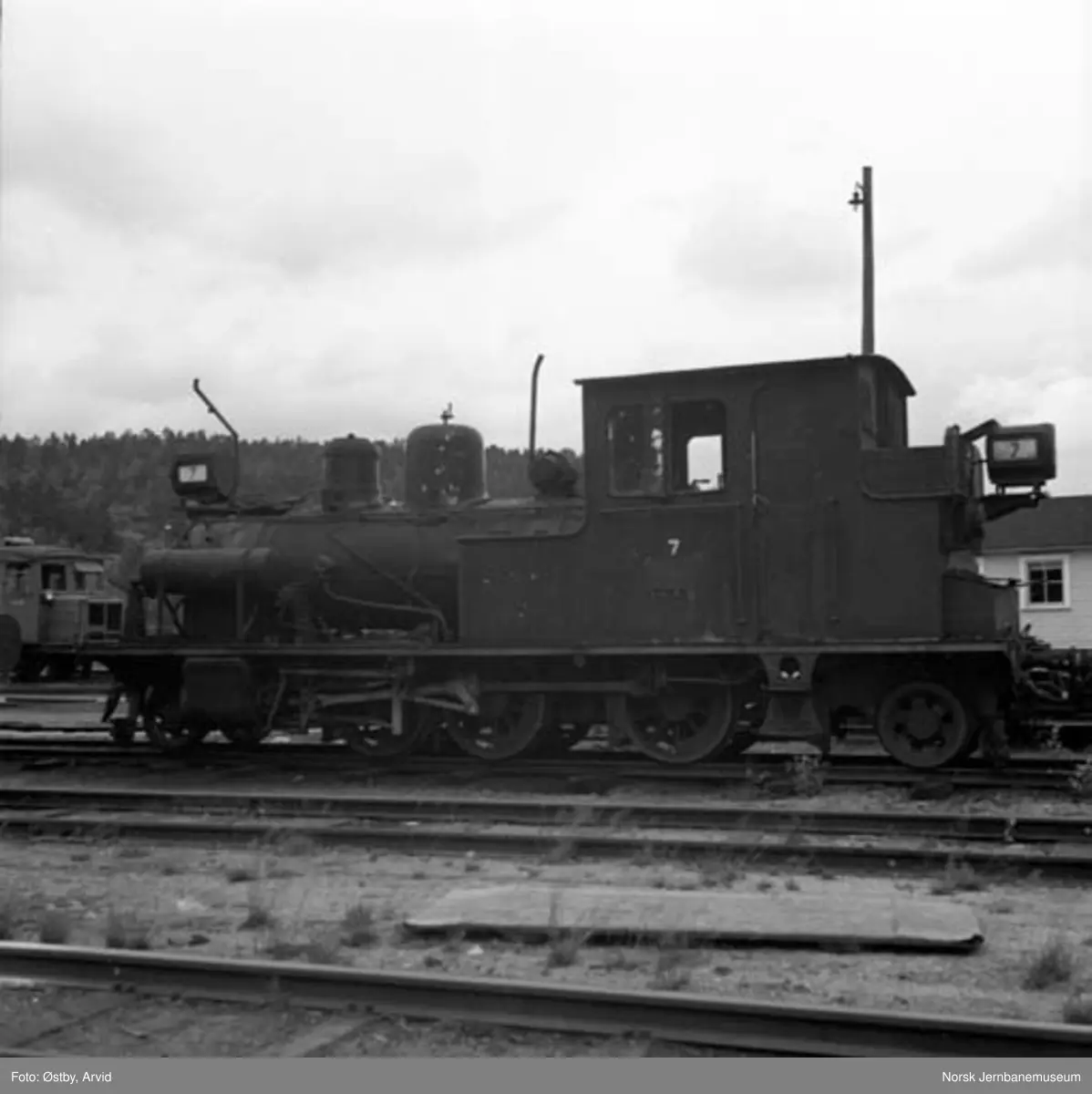 Setesdalsbanens damplokomotiv type XXI nr. 7 hensatt