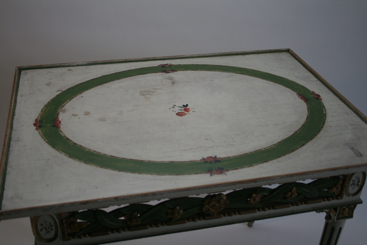 blomster, blader, medaljonger