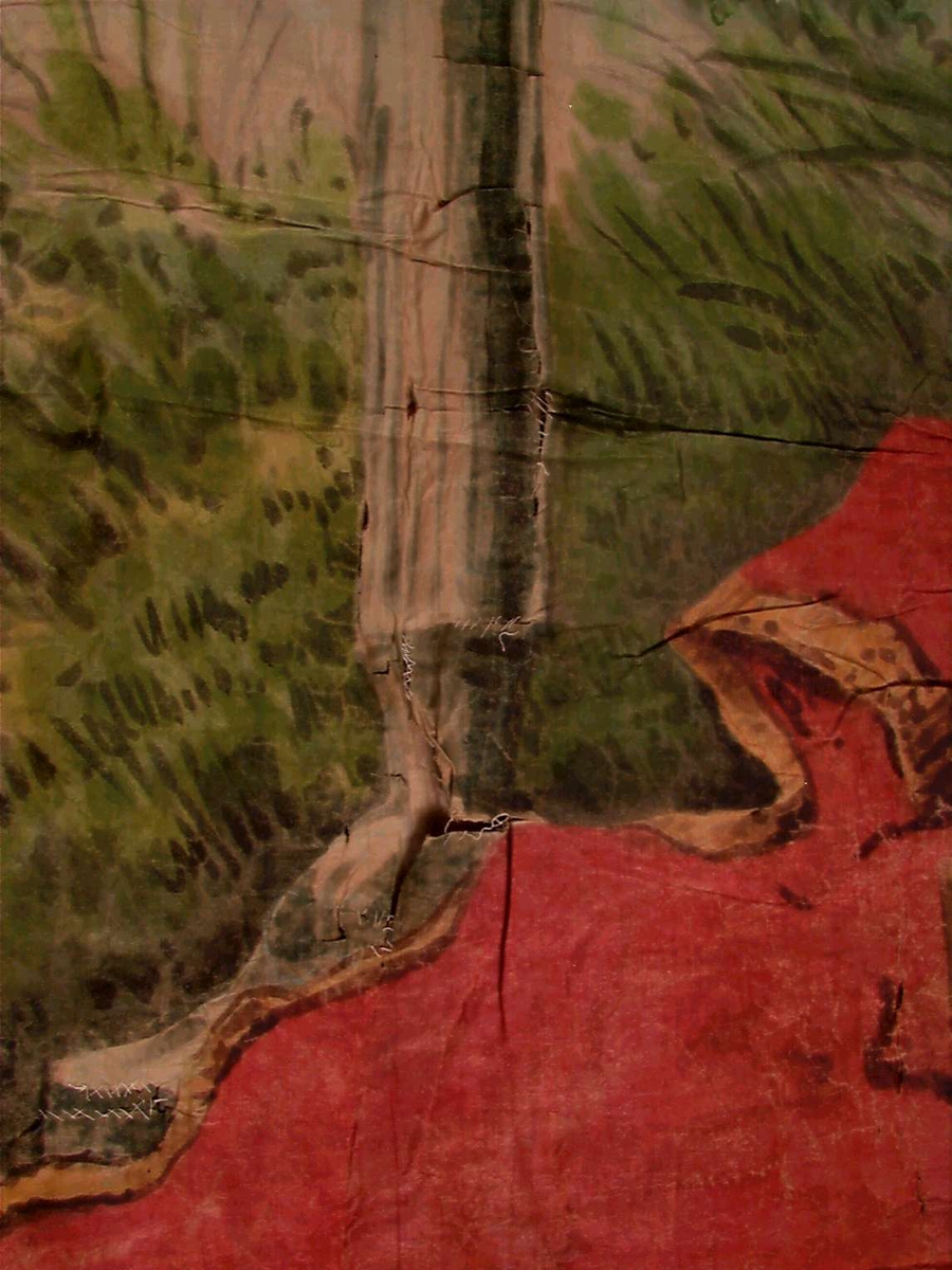 Flagg med dekorasjon