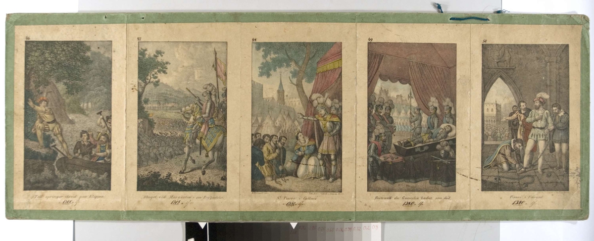Veggplansje med  historiske og bibelske motiver