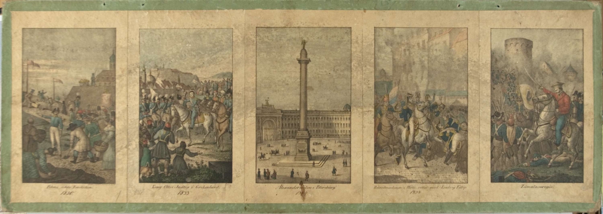 Veggplansje med  historiske og bibelske motiver