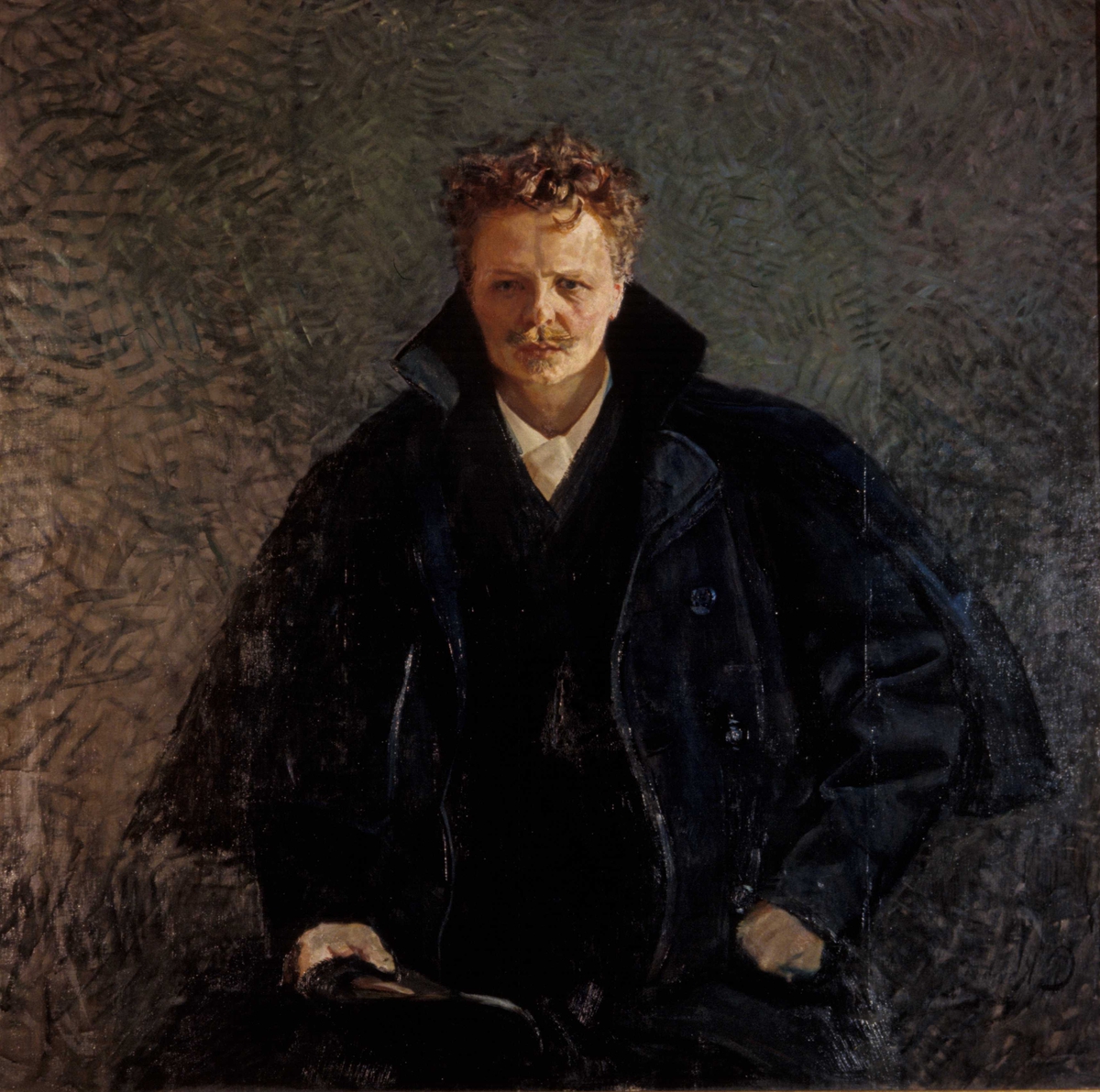 Portrett av August Strindberg, svensk forfatter.