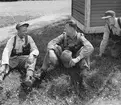 Fallskärmsjägarskolan i Karlsborg 1956.Rast.