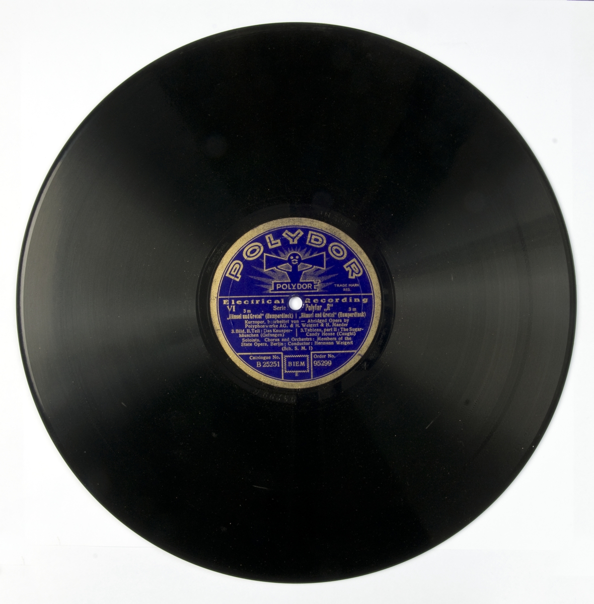 78-plate med klassisk musikk.
Hansel und Gretel, Humperdinck
