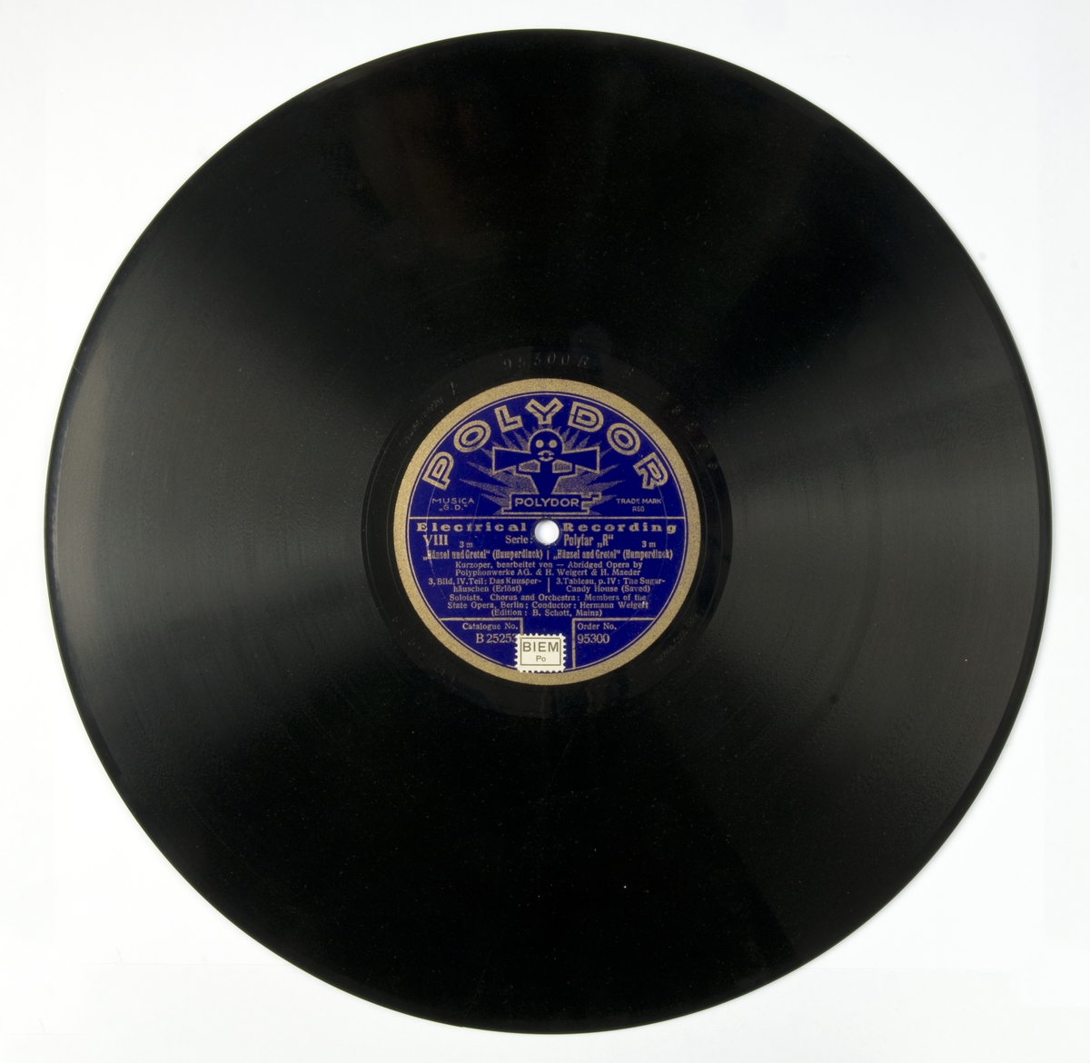 78-plate med klassisk musikk.
Hansel und Gretel, Humperdinck
