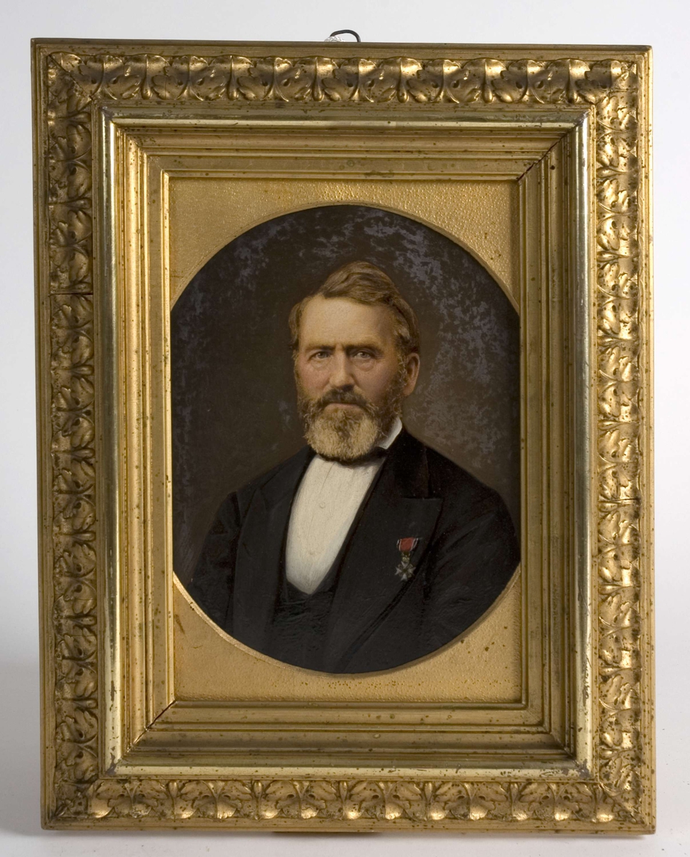 Brystportrett av Henrik Arnold Thaulow (1808-1894, lege og grunnlegger av kurbadene Sandefjord kurbad og Modum Bad.