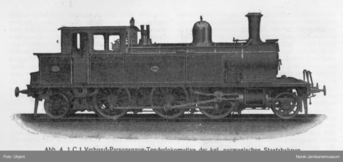 Leveransefoto av damplokomotiv type 12c nr. 100 for Gjøvikbanen fra Sächsische Maschinenfabrik