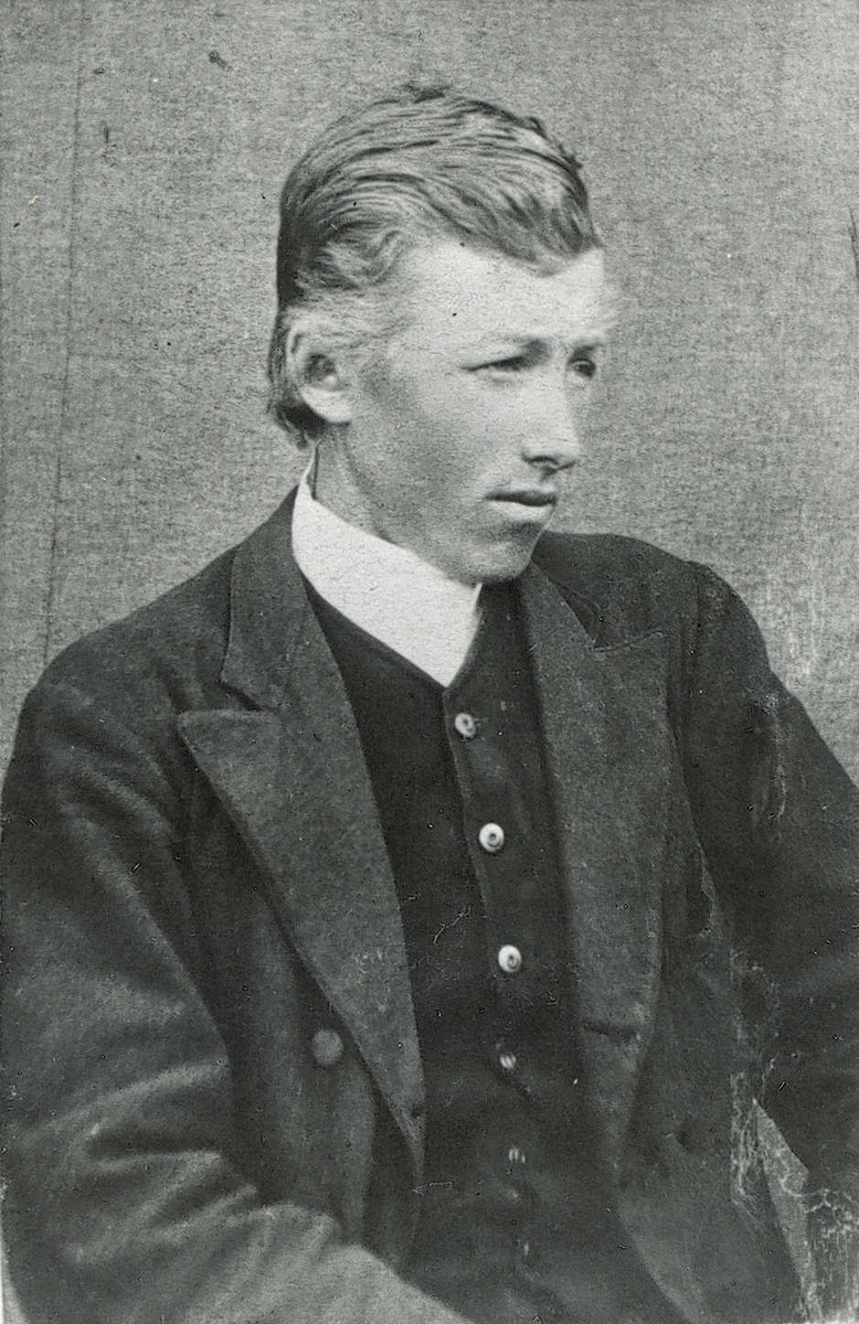 Portrett av husmann Anders Knudsen. (Anders Rivihjel)