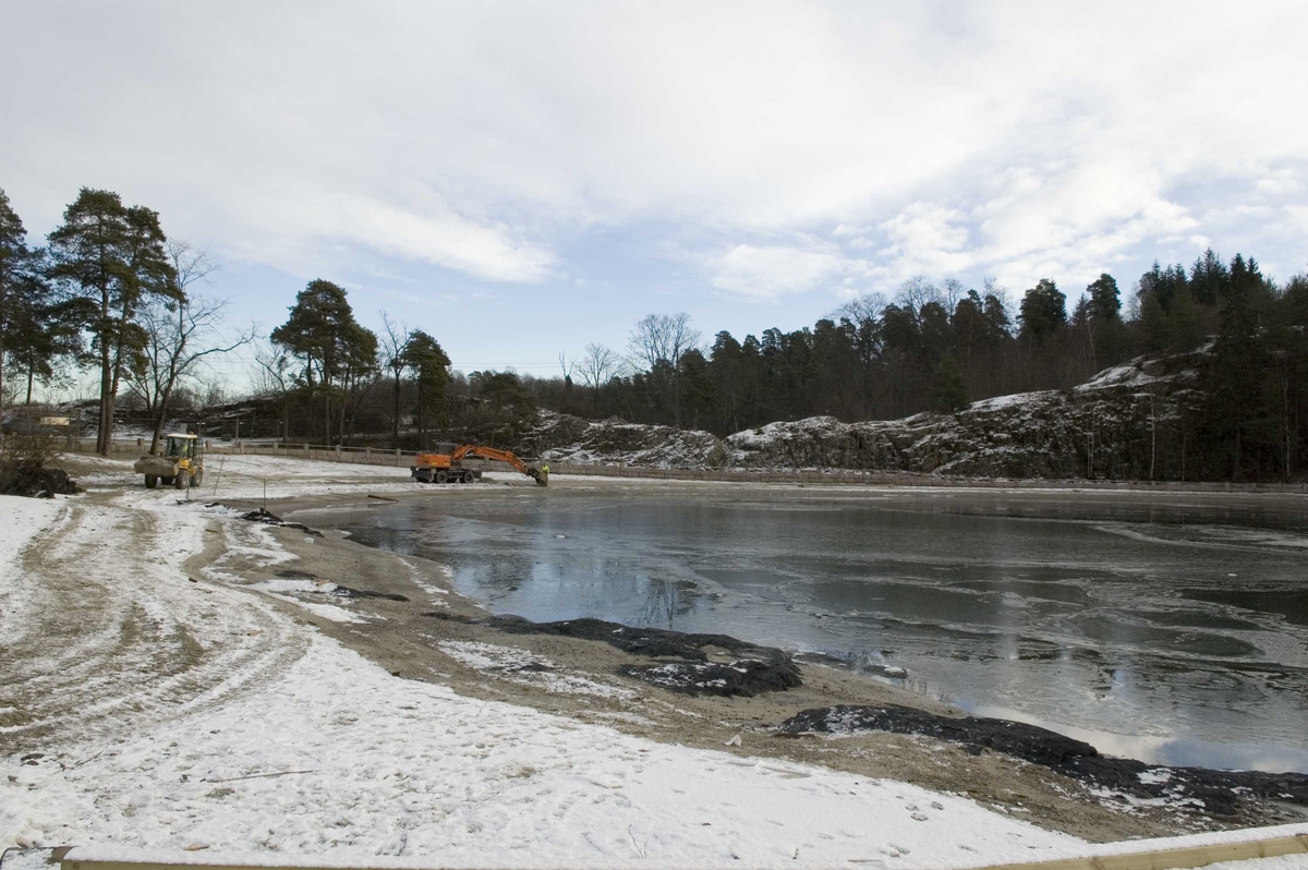 Bygdøy Sjøbad, restaurering/tilbakeføring av området, vinter 2008.
