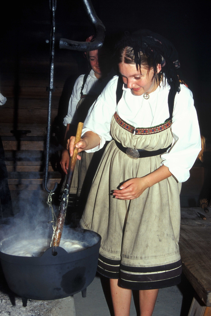 Verter i drakter ved åra i Sagastua, bygning nummer 15 på Norsk ...