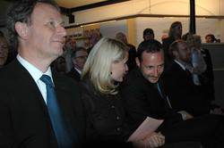 Åpningsdagen for utstillingen "Nordmenn og Svensker". Museum