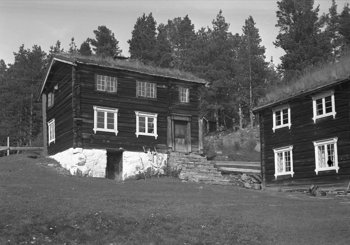 Stuebygning, Jamtsætra, Lønset, Oppdal, Sør-Trøndelag. Fra album. Fotografert 1939.