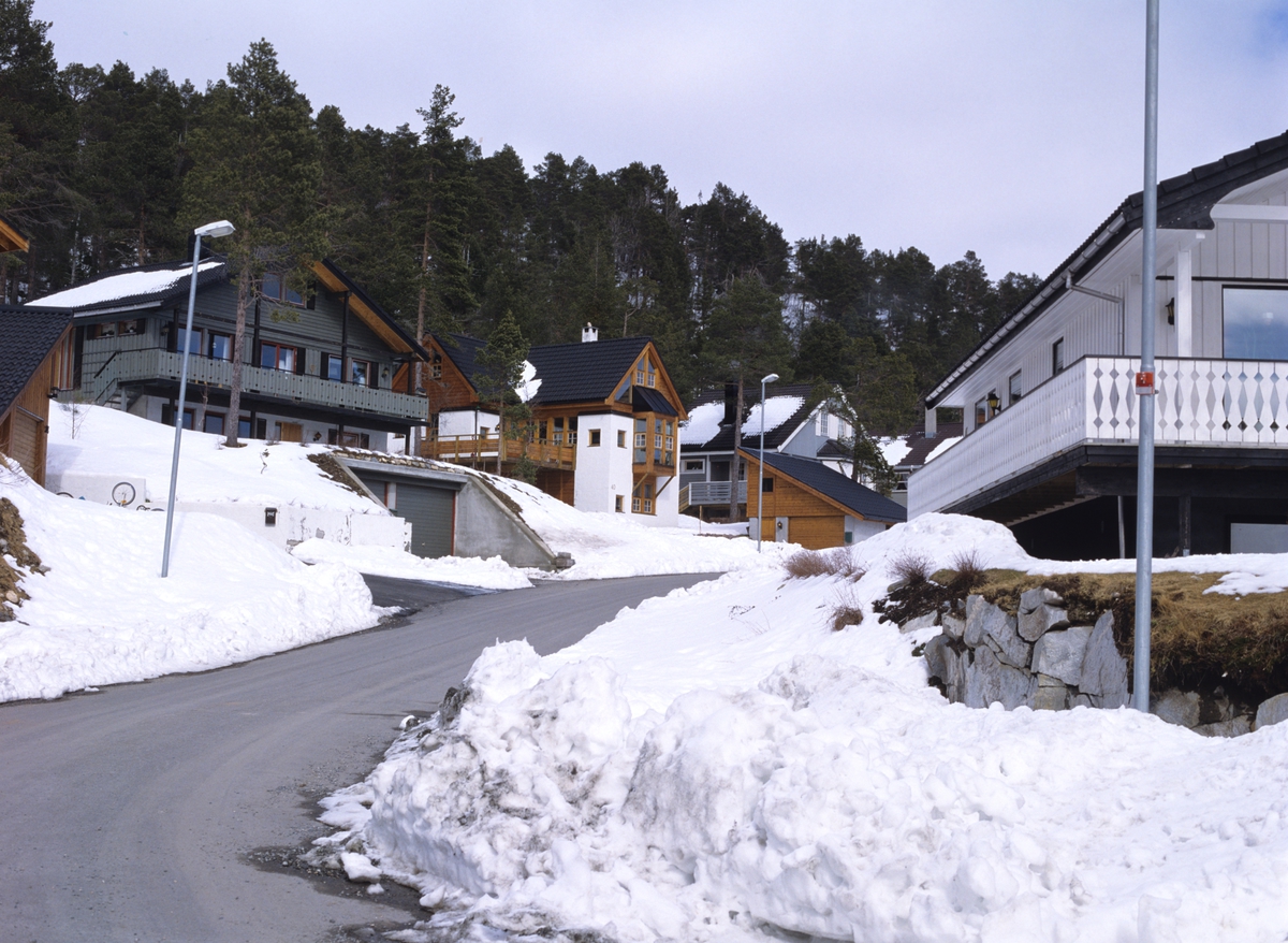 Nordbyen i Molde, jugendinspirert hus med tre gavler, illustrasjonsbilde fra Nye Bonytt 1988.