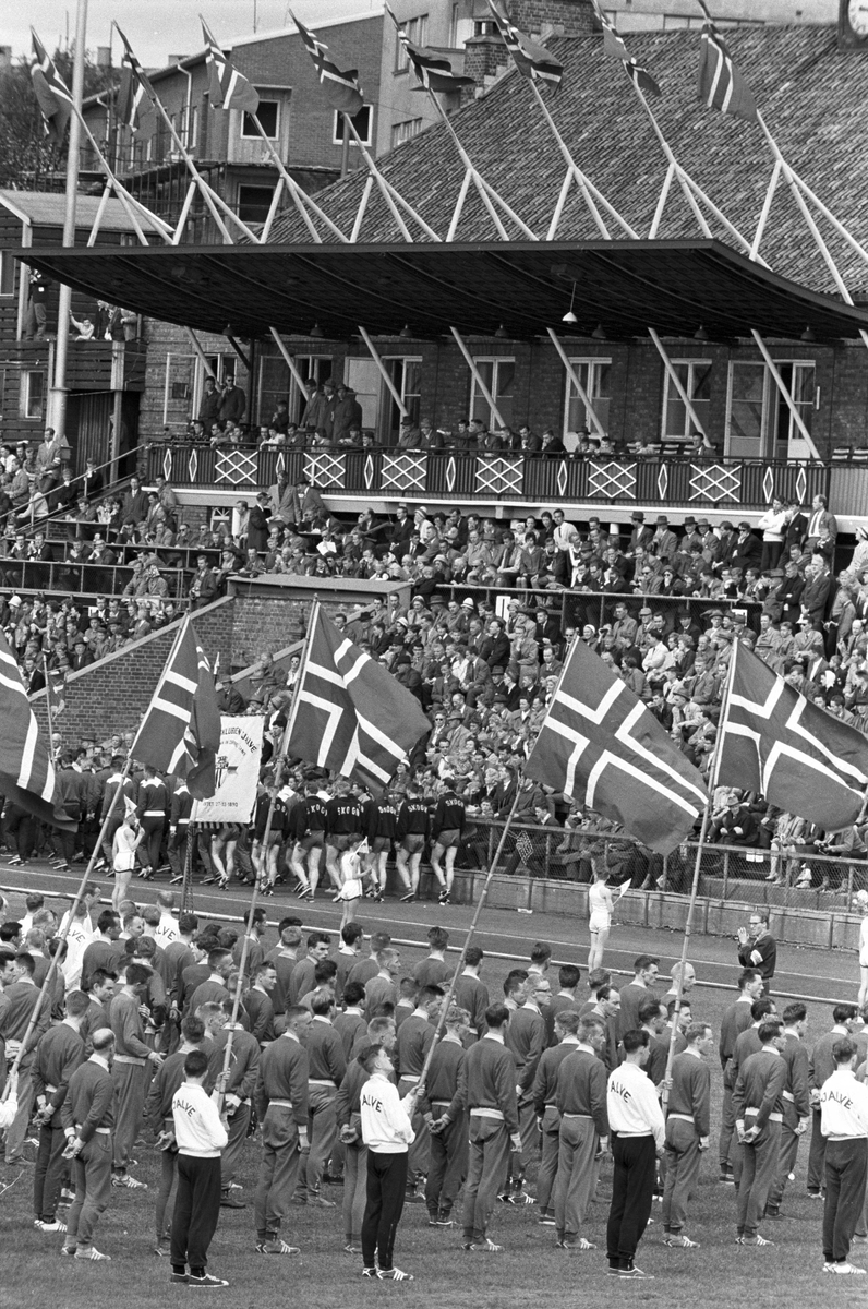 Serie.Sport.Holmenkollstafetten.
Fotografert 1961.
