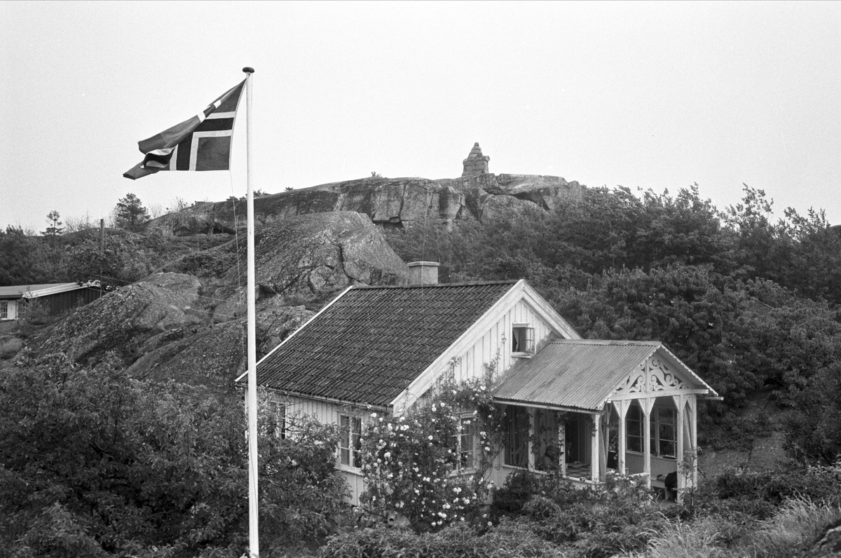 Serie. Losen Ulabrands hus, Ula, Larvik, Vestfold. Fotografert 1959.