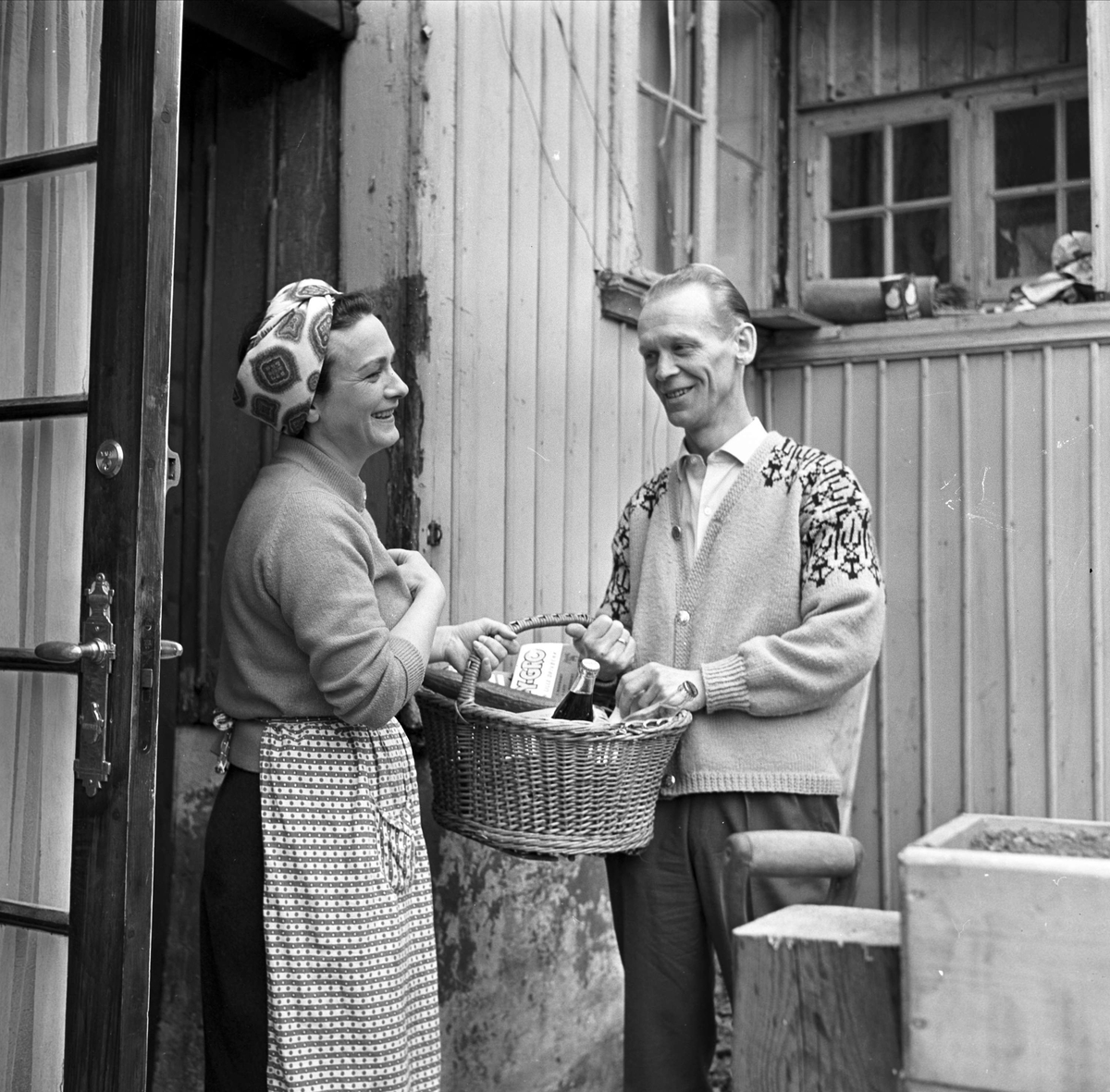 Oslo, mai 1962, Hilde Brenni, skuespiller, fra hjemmet i Damstredet.