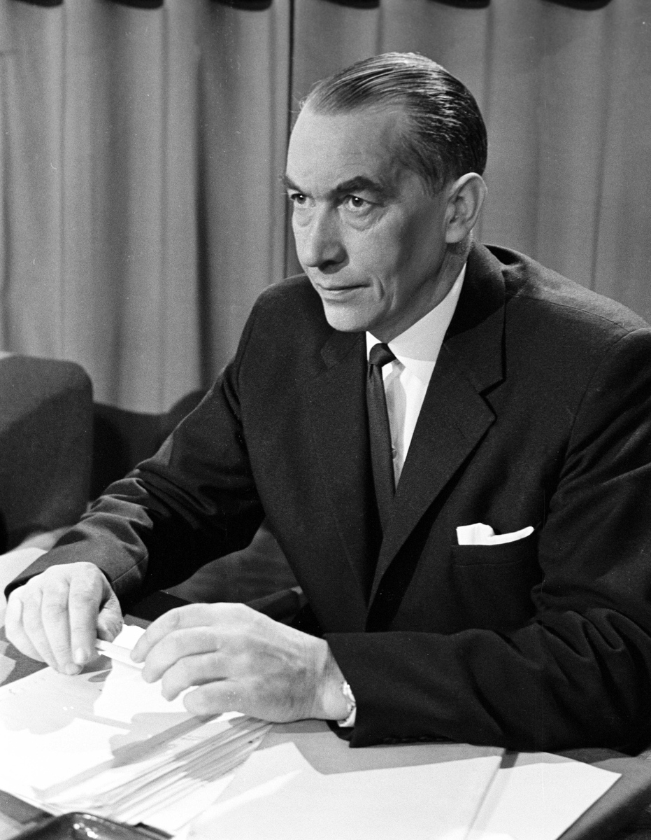 Serie. Fra stortingsvalget 1965. Valgdebatt. Fotografert 1965.