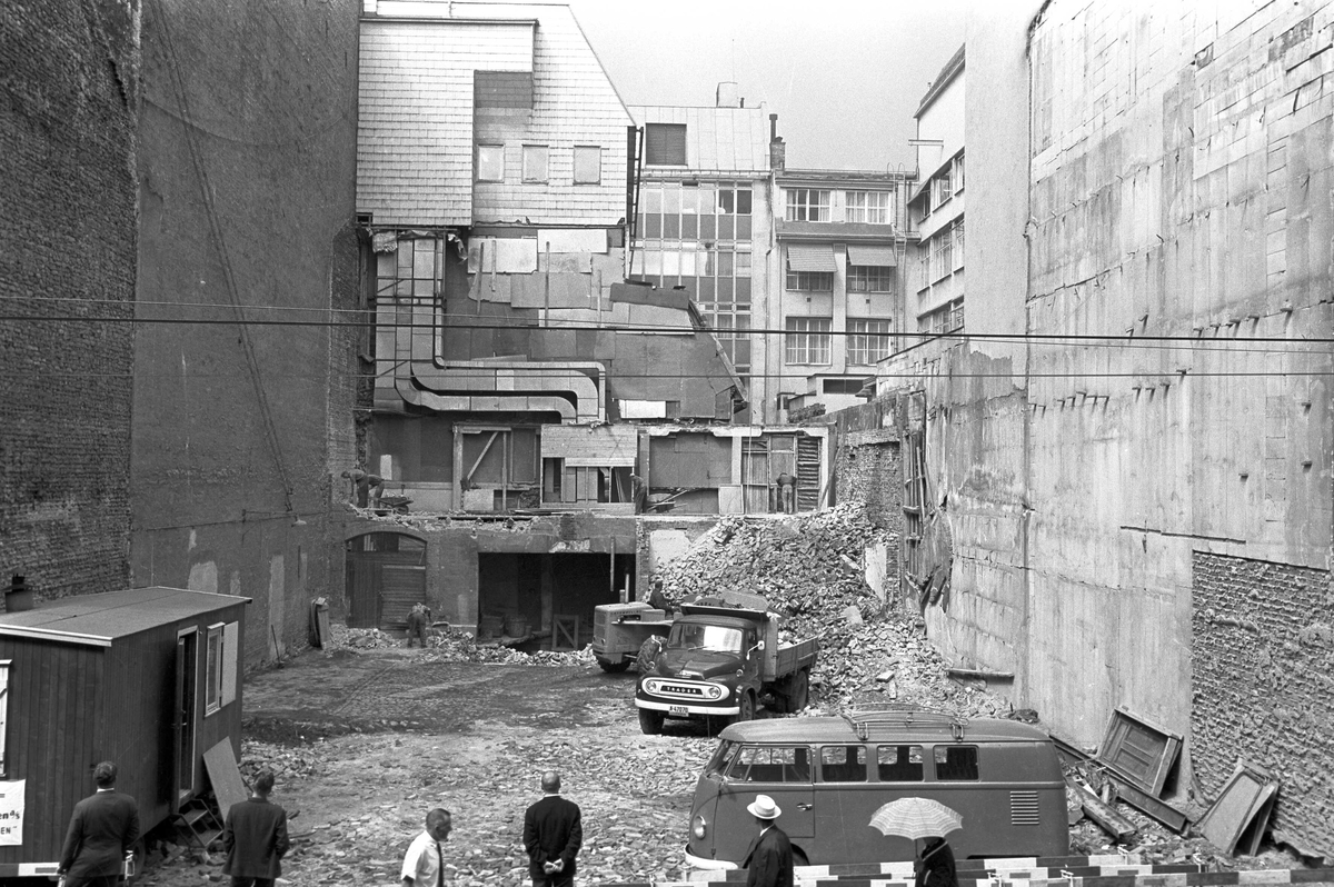 Serie. Dagbladets gamle gård.
Fotografert 1965.


