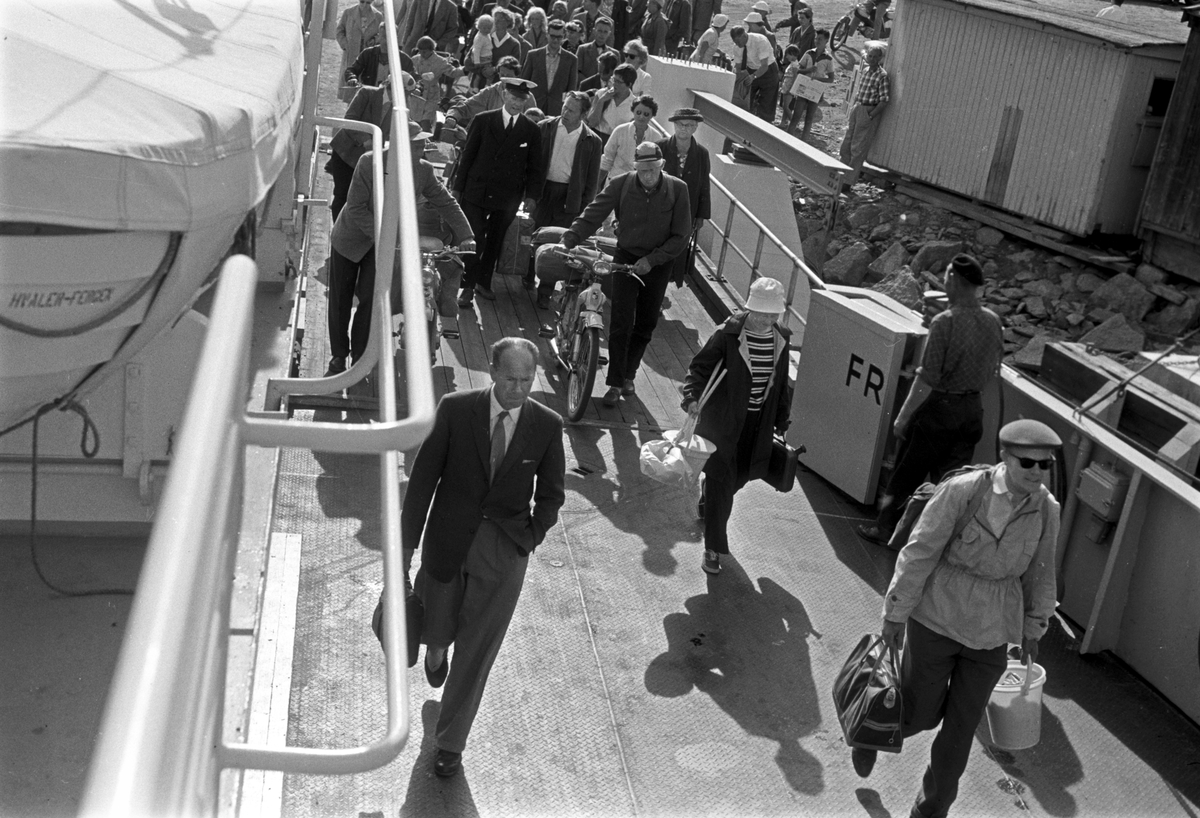 Serie Hvaler-fergen. Fotografert juli 1959.