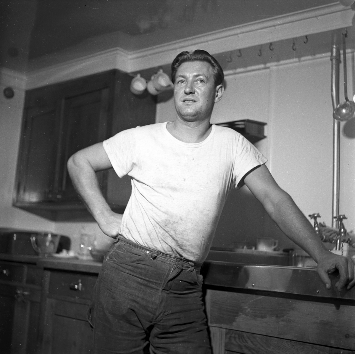 Serie. Div. tankbåter i opplag. Fotografert 14. aug. 1954.