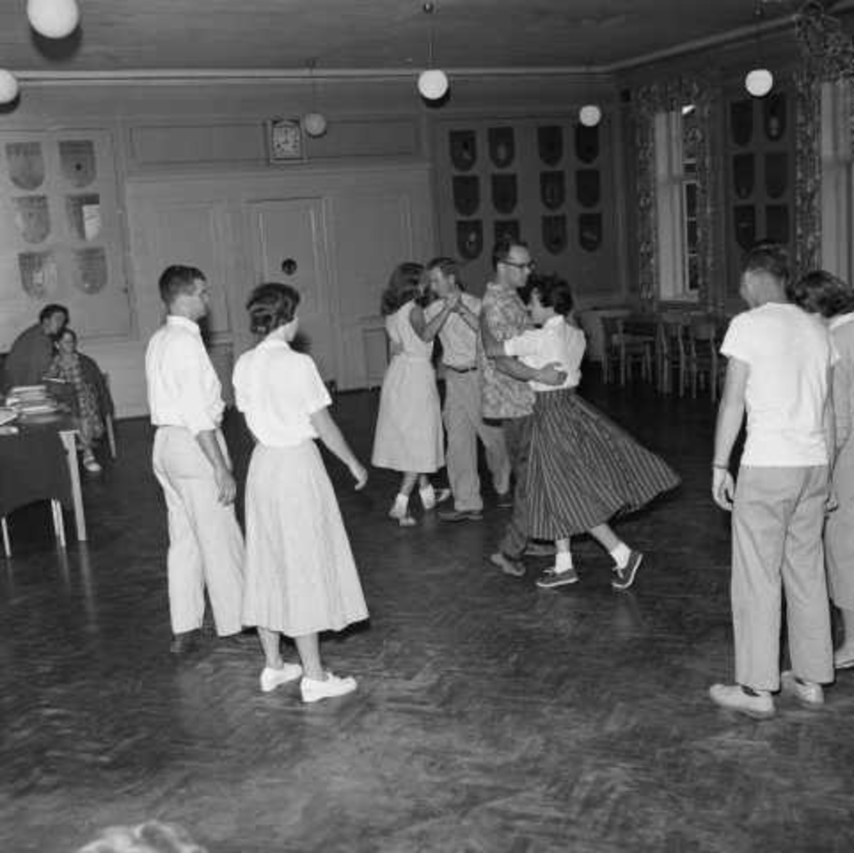 Dans på Blindern Studenthjem, Oslo, juli 1956.