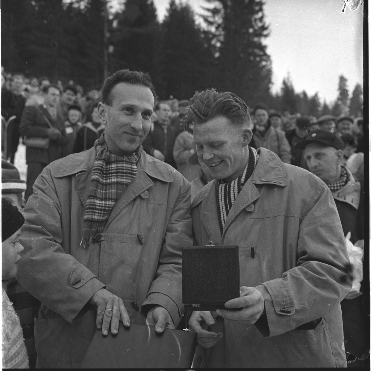 Modum, Vikersund, 10.03.1952, hopprenn i Vikersundbakken.