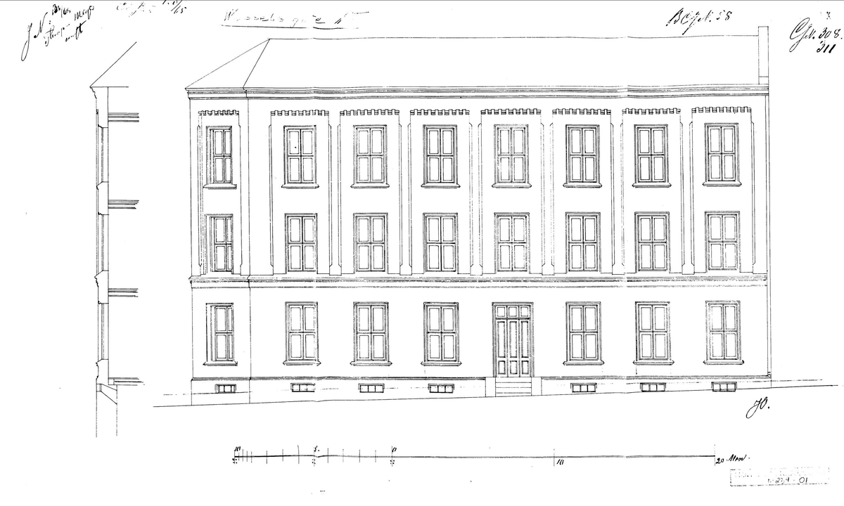 Leiegård fra Wessels gate 15, Meyerløkka, Oslo