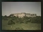 Borgholms slottsruin. Autochrome / Autokromfotografi.