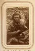 Porträtt av Nils Paulus Larsson Länta, 26 år, Sirkas sameby. Ur Lotten von Dübens fotoalbum med motiv från den etnologiska expedition till Lappland som leddes av hennes make Gustaf von Düben 1868.