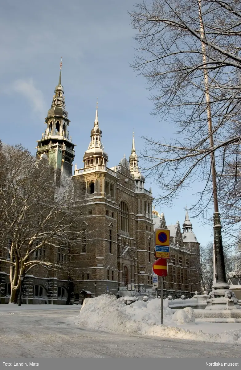 Nordiska museet, exteriör vinter 2004.