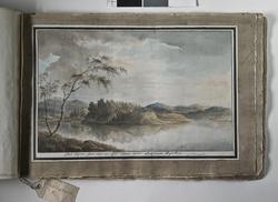 Album med titeln "Resan till Dalarna 1794". Akvareller utför