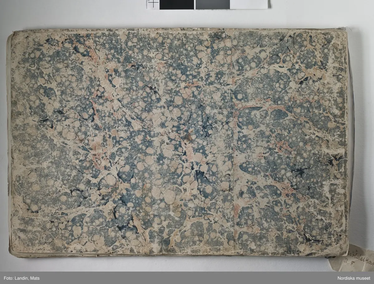 Album med titeln "Resan till Dalarna 1794". Akvareller utförda av greve Anders Fredrik Skjöldebrand (1757-1834) Falu koppargruva