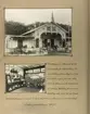 Foton och text rörande firman Moritz Fraenkel & Co:s medverkan vid Göteborgsutställningen 1891. Den övre bilden visar en exteriör av paviljongen, den undere en interiör från utställningen.