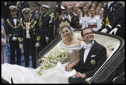 Kronprinsessbröllopet den 19 juni 2010. Kronprinsessan Victo