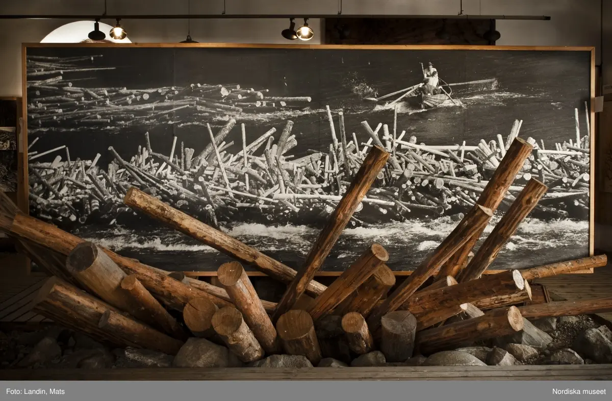 Dalälvarnas flottningsmuseum i Gysinge. Museiutställning.