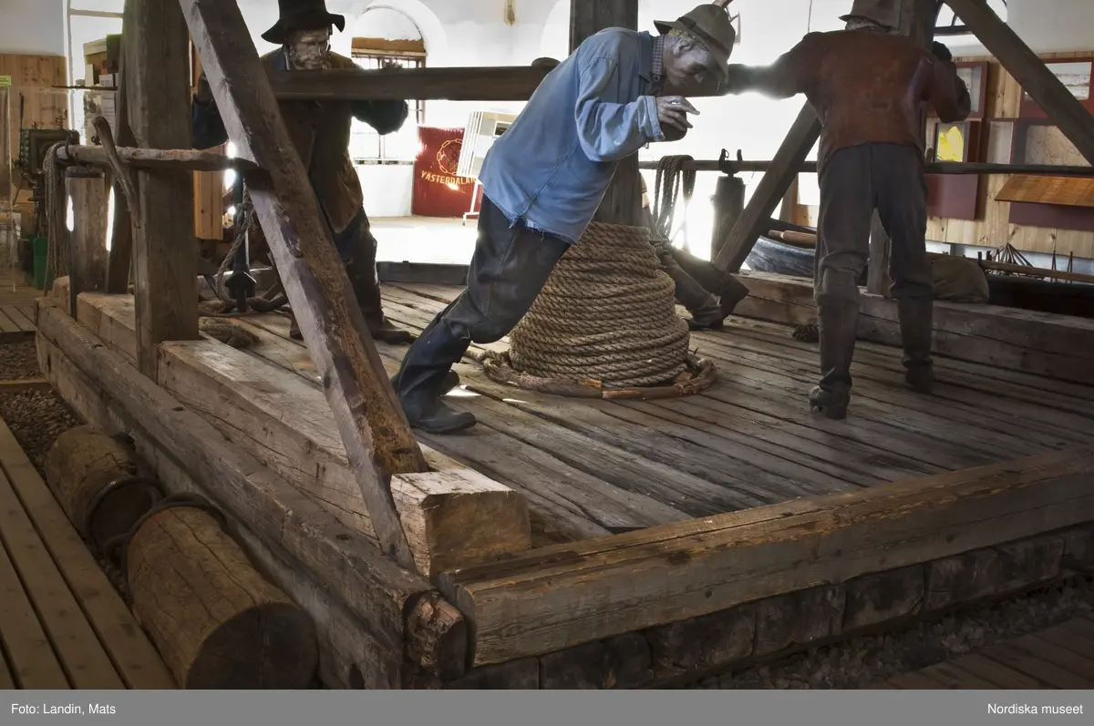Dalälvarnas flottningsmuseum i Gysinge. Museiutställning.